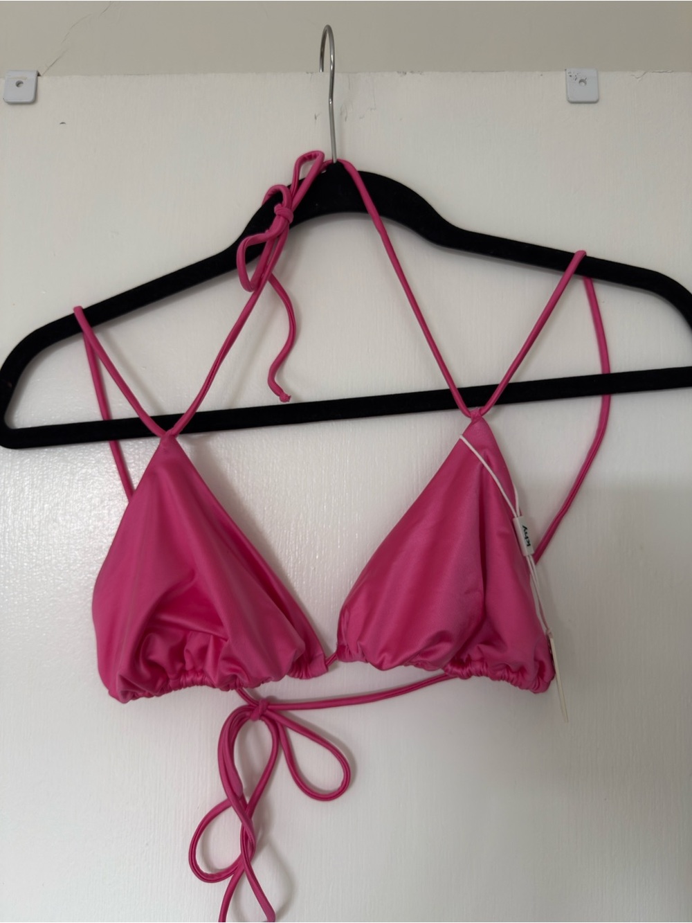 Khy Hot Pink Triangle Bikini Top